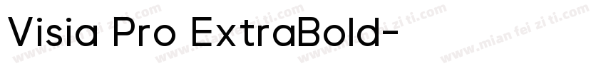 Visia Pro ExtraBold字体转换
